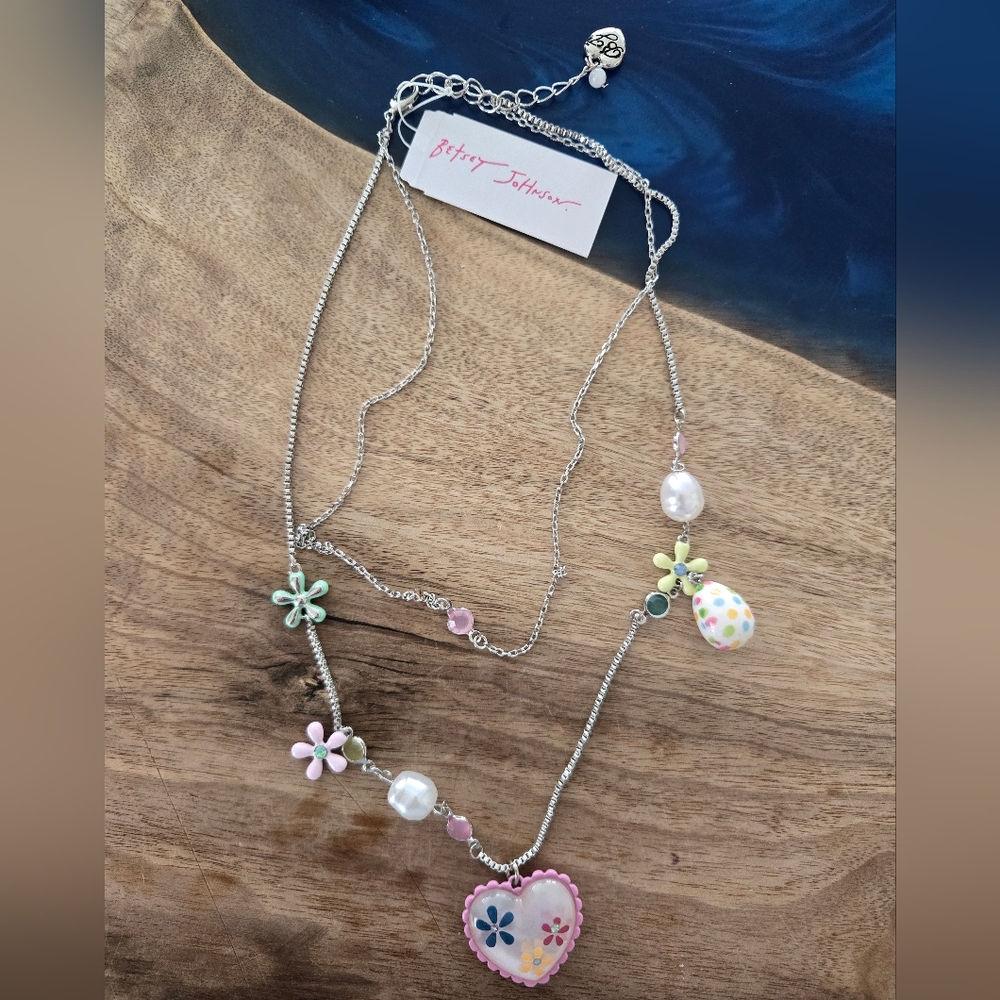 Betsey Johnson Whimsical Easter Necklace